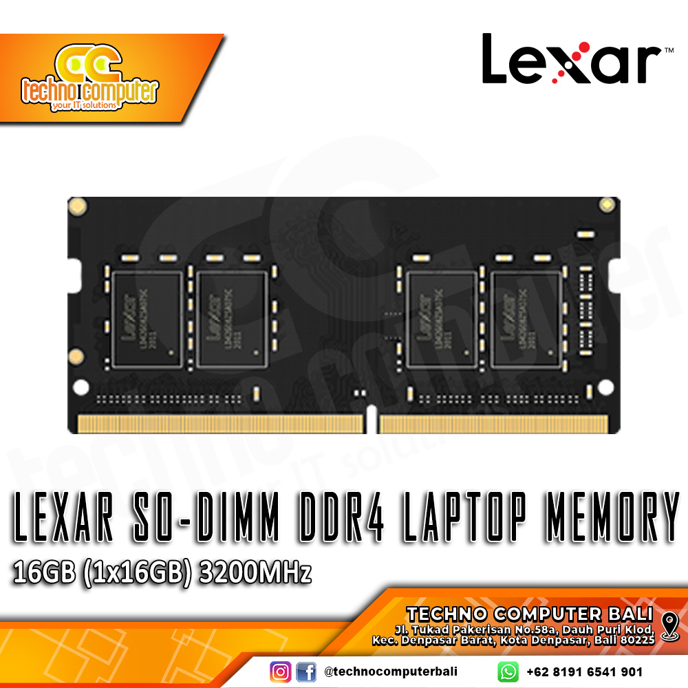 SODIMM DDR4 LEXAR 16GB (1x16GB) Single 3200Mhz