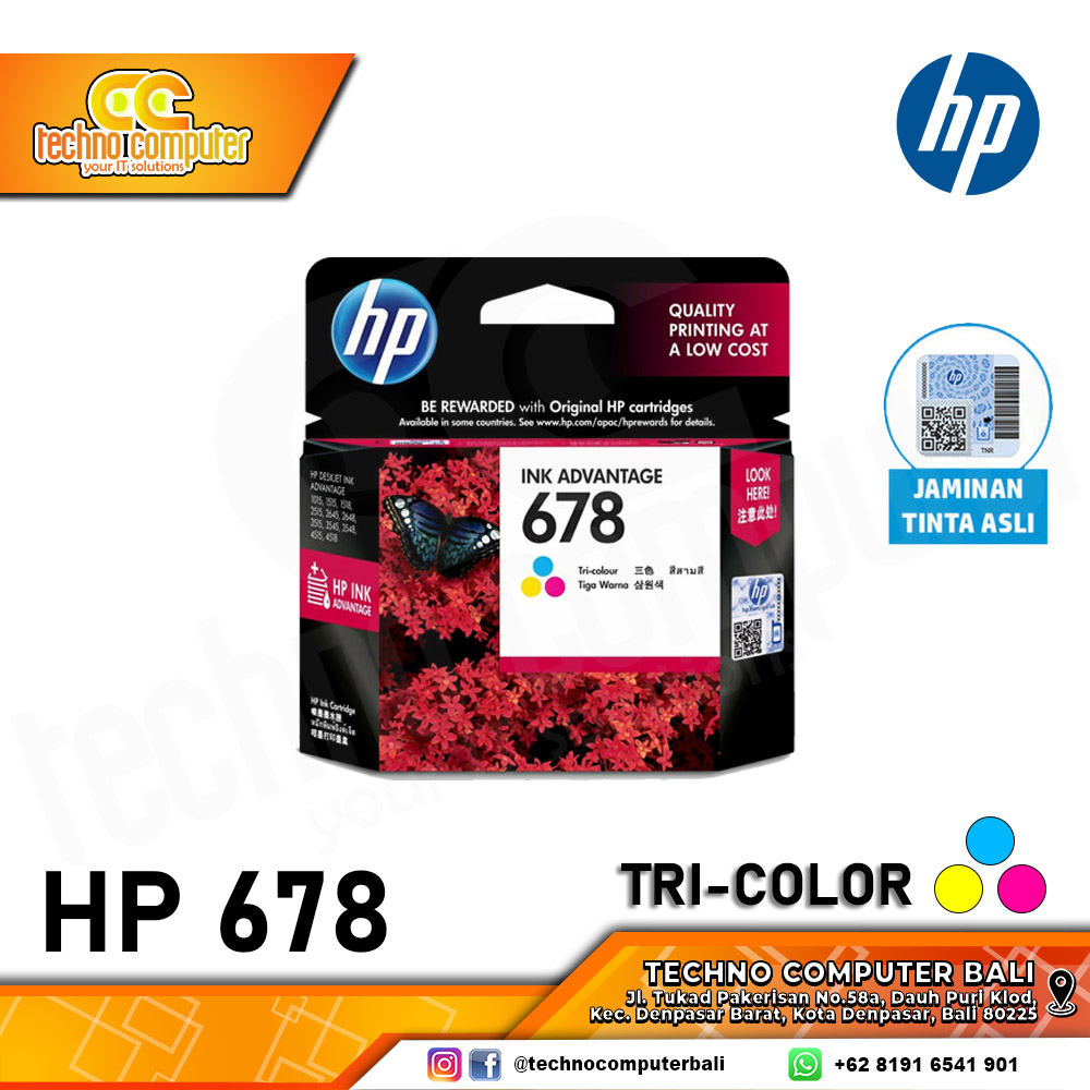 CARTRIDGE HP 678 BLACK Ink Advantage Cartridge