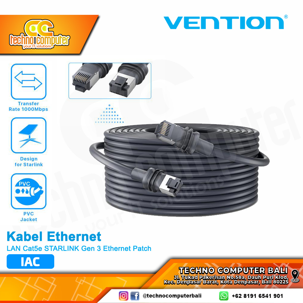 VENTION KABEL LAN Cat5e STARLINK Gen 3 Ethernet Patch - IAC 30M