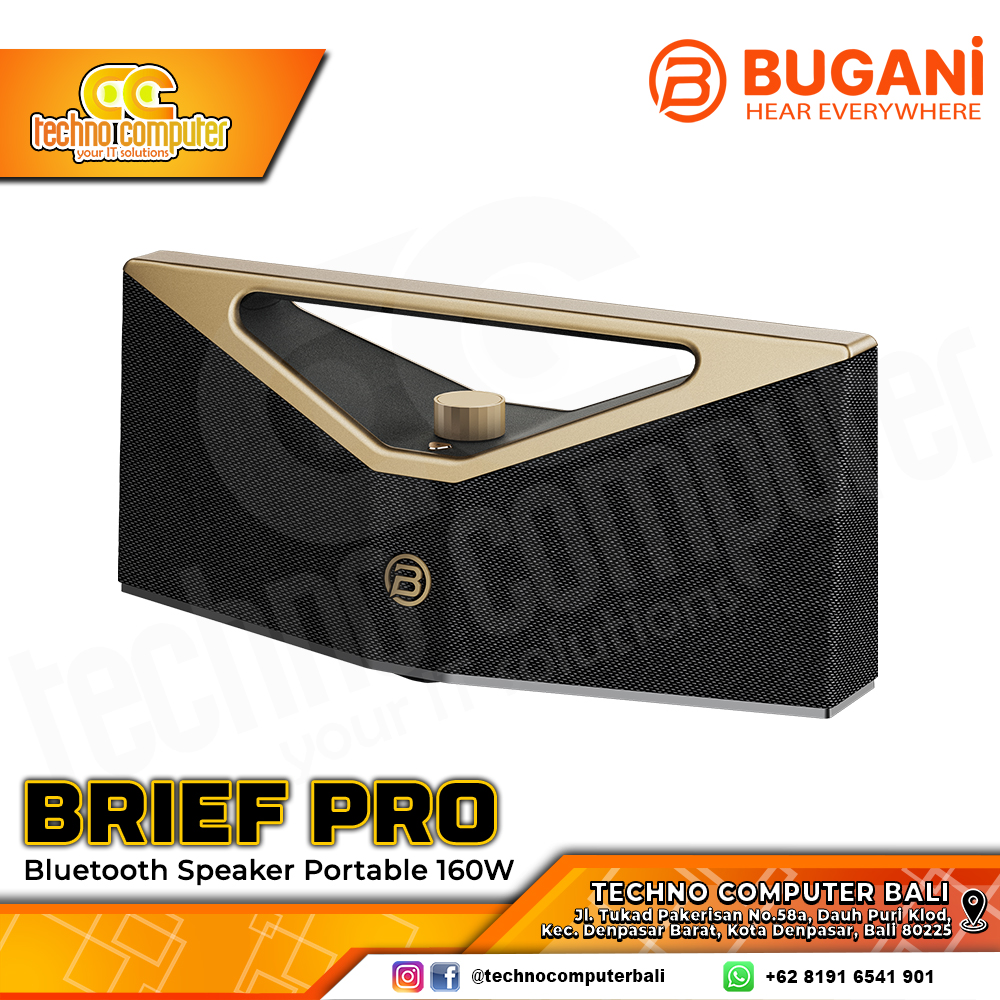 SPEAKER BUGANI BRIEF PRO Portable Bluetooth Speaker